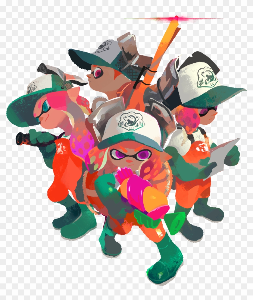 Splatoon 2 Set To Colour Your World Late This July - Splatoon Salmon Run Art Clipart