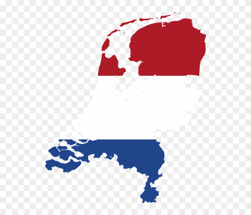 Netherlands, Holland, Dutch, Country, Europe, Flag - Flag Map Of The Netherlands Clipart