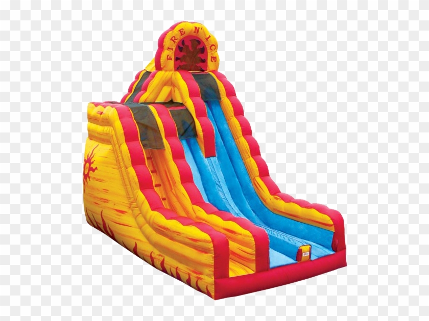Inflatable Slide Rentals - Fire And Ice Inflatable Slide Clipart