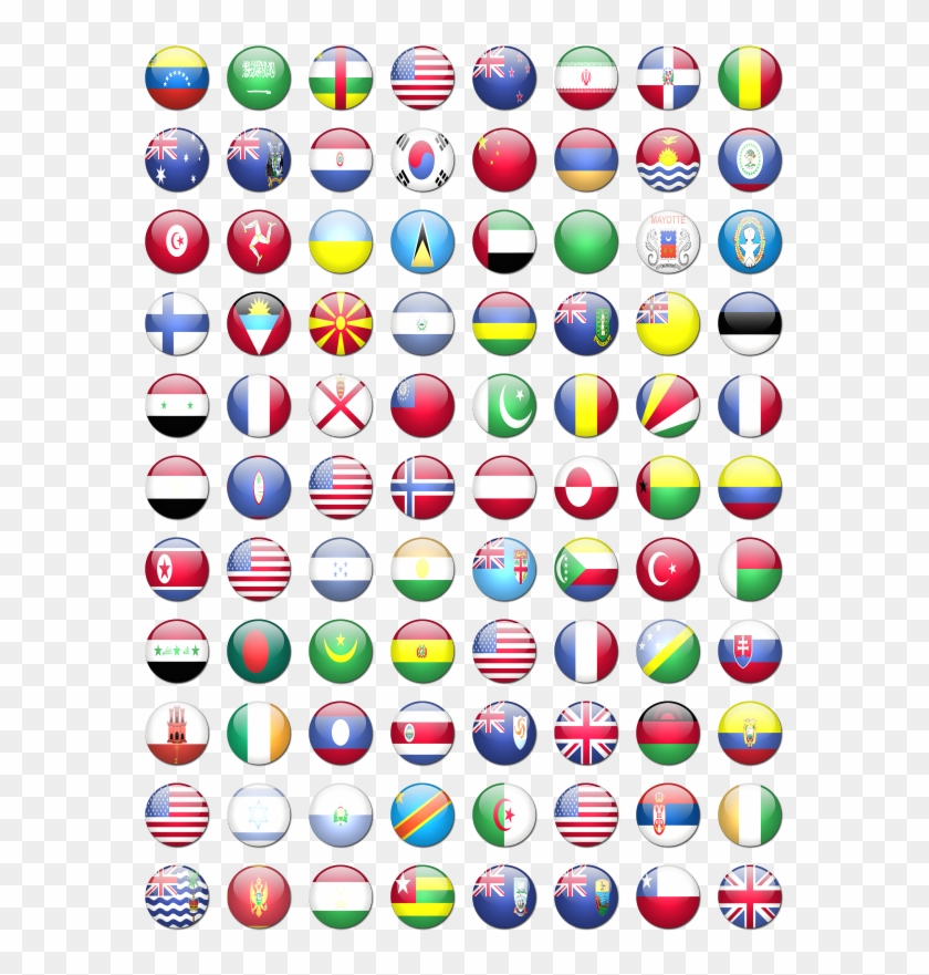 Search - Round Flag Icon Png Clipart #2042751
