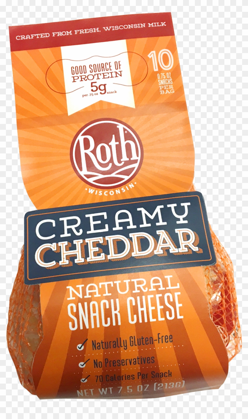 Creamy Cheddar Snack Cheese - Whole Grain Clipart #2043015