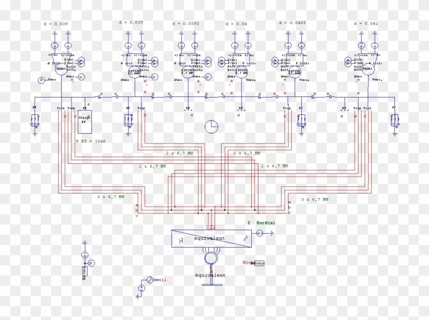 Aircraft Carrier Electrical Power Grid - Réseau Électrique Avion Clipart