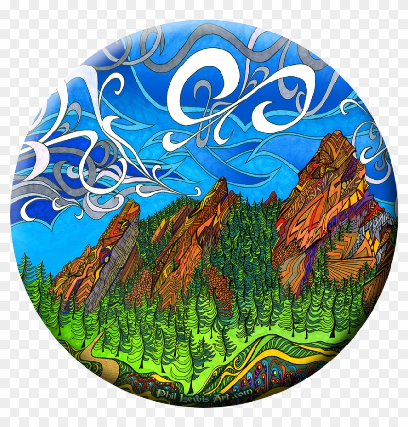 The Flatirons Ultimate Frisbee - Phil Lewis Art Clipart #2043694