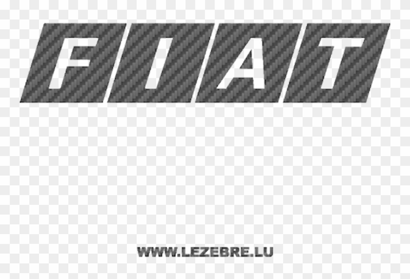 Fiat Logo Sticker Karbon Fiat Logo Ancien Templates - Fiat Clipart