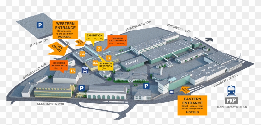 Mapka - Międzynarodowe Targi Poznańskie Clipart