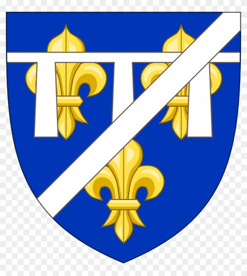 Armoiries Des Compagnons De Jeanne D'arc - Fleur De Lis Shield Clipart #2044874