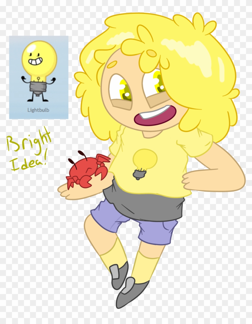 A Human Light Bulb - Cartoon Clipart #2046256