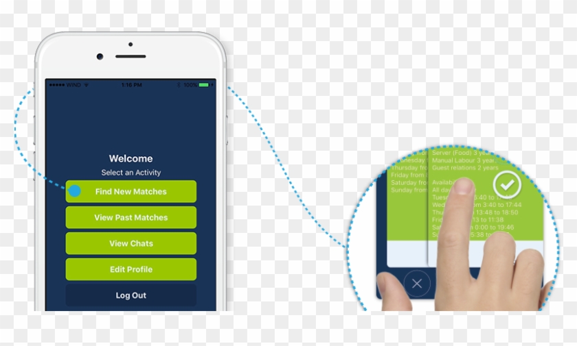 Stay Connected To Your Applicant Search While On The - Smartphone Clipart #2050121