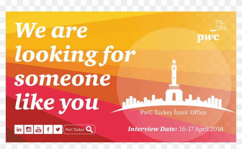 Pwc Türkiye İzmir Ofisi Işe Alımları Için 16-17 Nisan - Poster Clipart #2050161