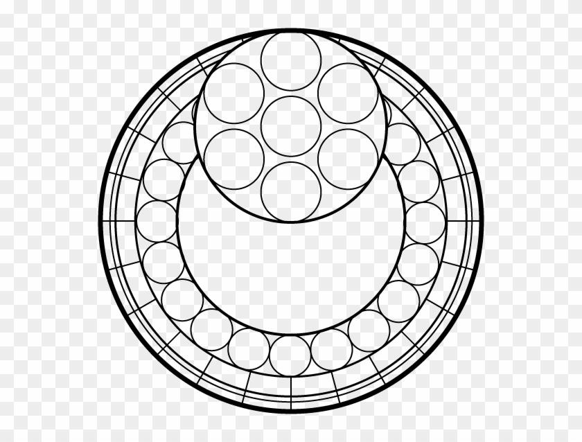 Stained Glass Patterns - Kingdom Hearts Stained Glass Template Clipart