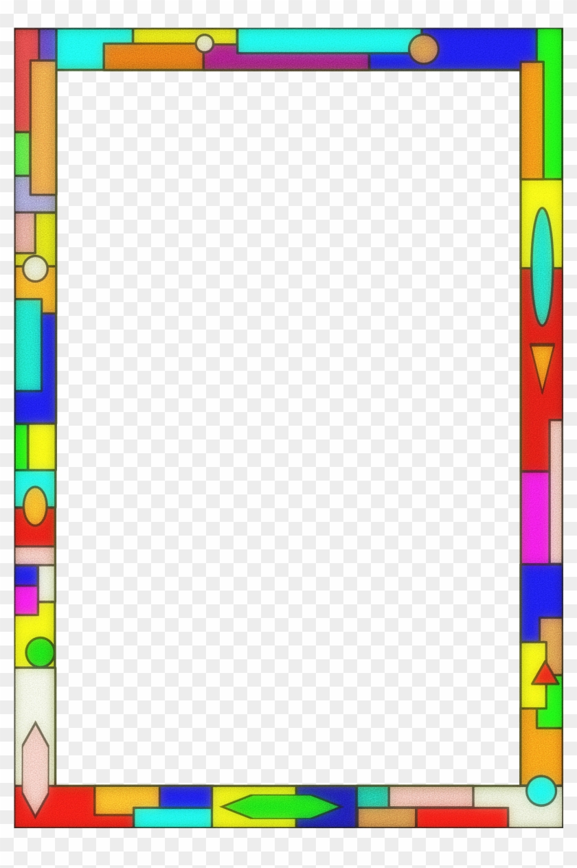 Stained Glass Border 01 By Arvin61r58 - Stained Glass Border Clip Art - Png Download #2050767