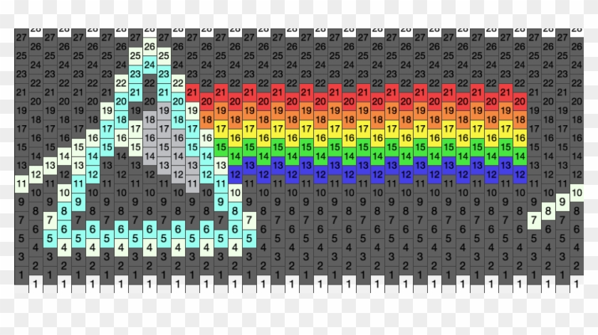 Pink Floyd Cuff Kandi Pattern - Pink Floyd Patterns Clipart