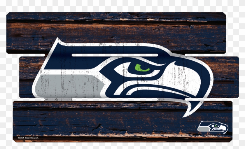 14" X 25" Fence Wood Sign - Seahawks Breast Cancer Logo Clipart #2051617