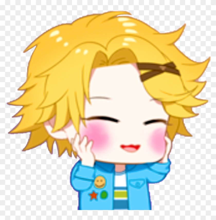 Blush Yoosung - Mystic Messenger Emoji Png Clipart