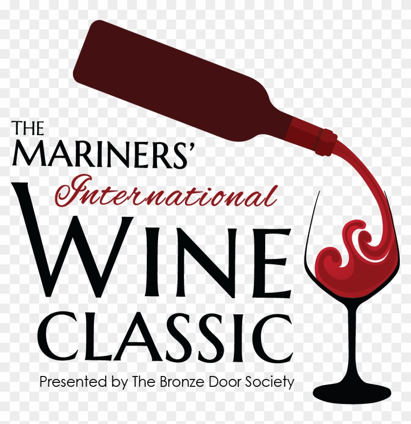 The Mariners' International Wine Classic Logo - Wine Glass Clipart #2051944