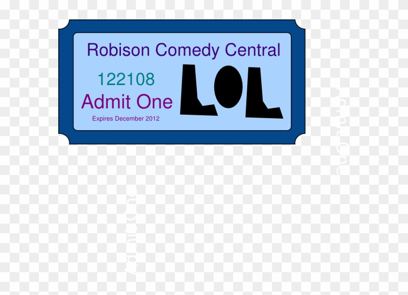 Comedy Central Ticket Clip Art - Graphic Design - Png Download