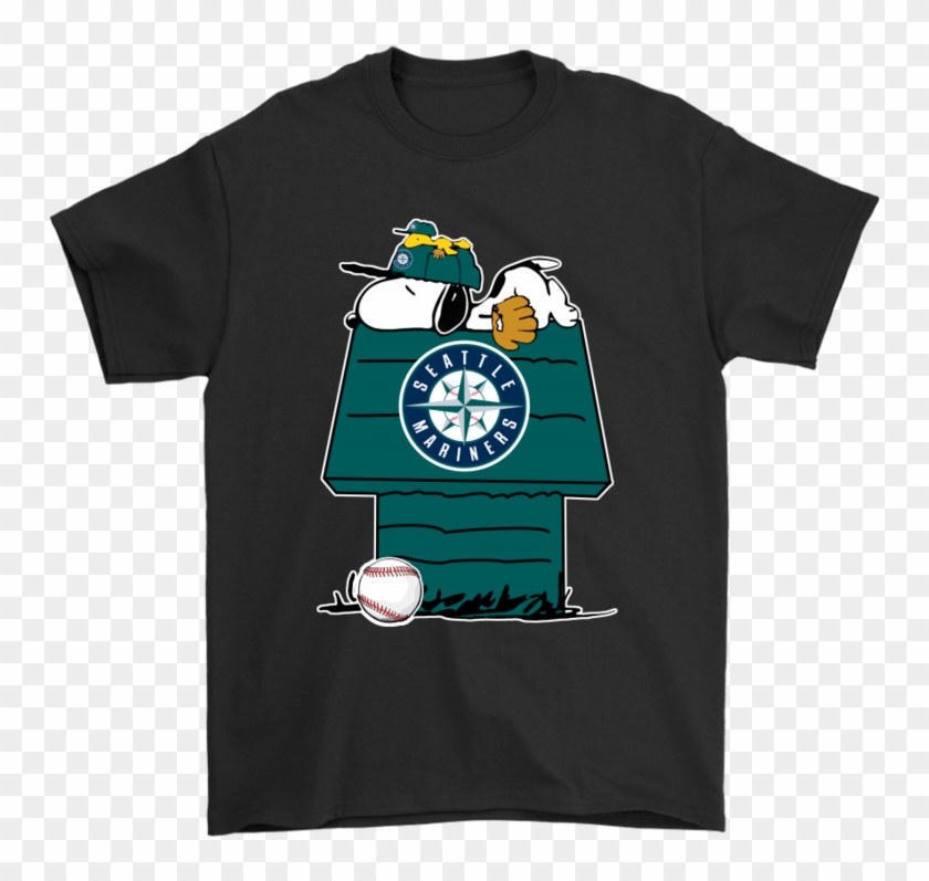 Seattle Mariners Snoopy And Woodstock Resting Together - Keep The Earth Clean It's Not Uranus T Shirt Clipart