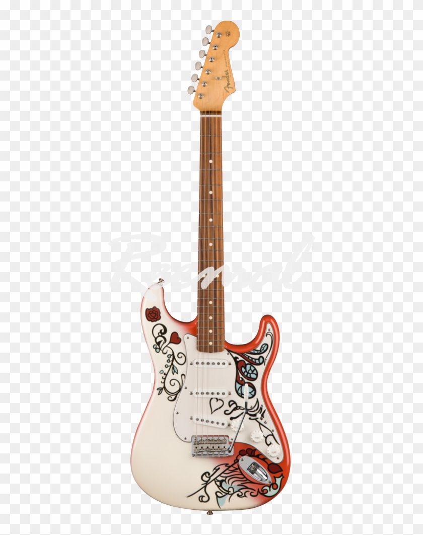 Fender Mexican Electric Guitar Jimi Hendrix Monterey - Fender Jimi Hendrix Monterey Stratocaster Clipart #2052596
