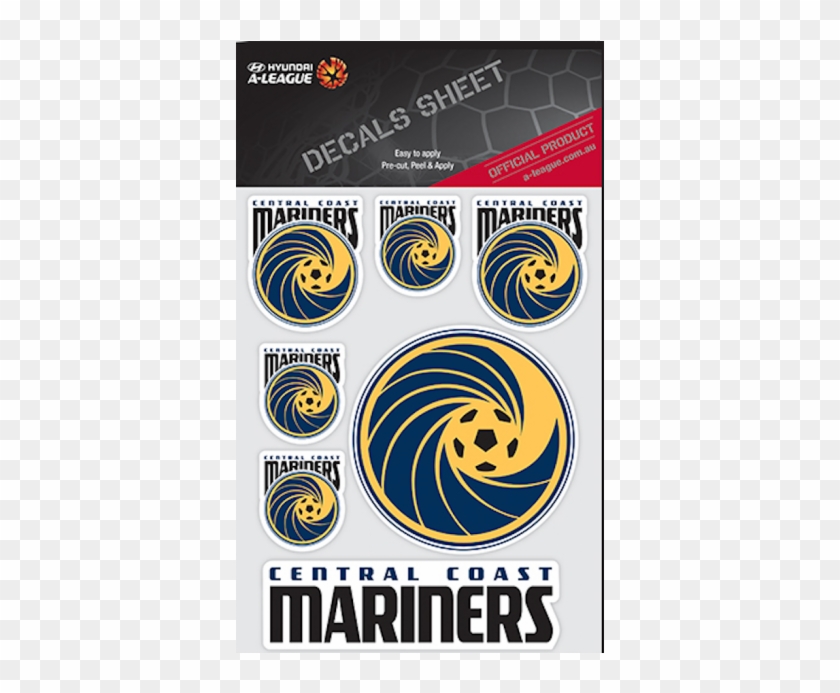 Central Coast Mariners A-league Uv Car Decals 7 Stickers - Central Coast Mariners Flag Clipart #2052697