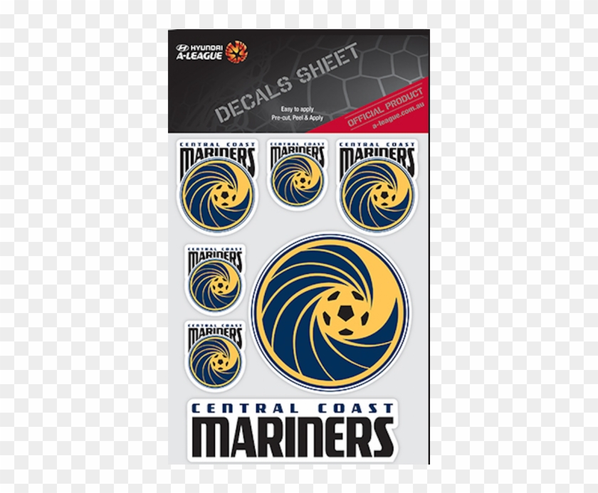 Central Coast Mariners A-league Uv Car Decals 7 Stickers - Central Coast Mariners Flag Clipart