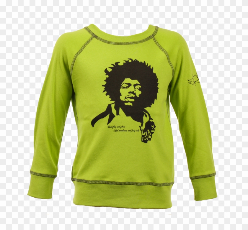 Jimi Hendrix Kids Toddler Longsleeve Green - Great Heck Voodoo Mild Clipart #2053499