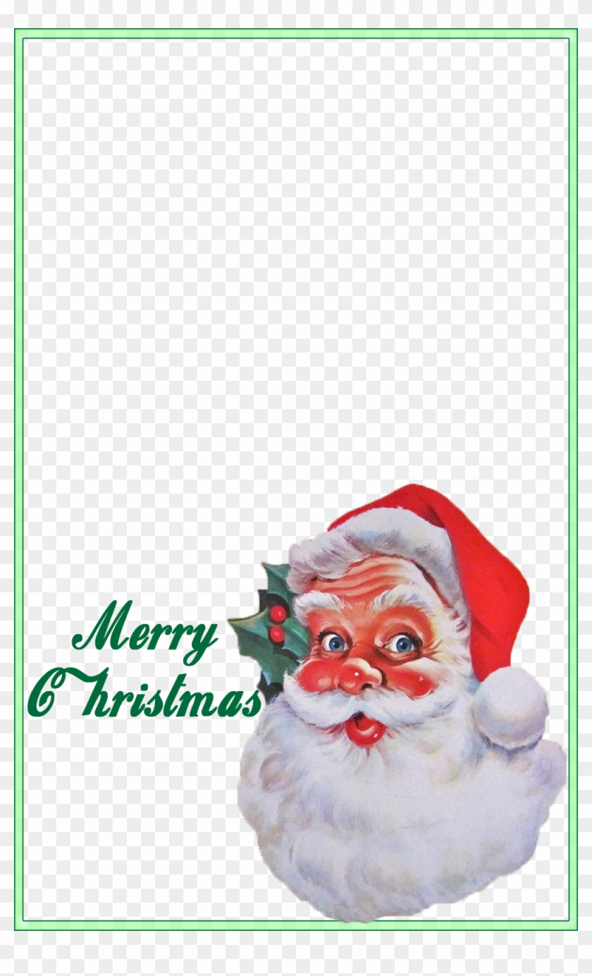 Click Here To Download Santa Claus Face Merry Christmas - Лицо Деда Мороза Clipart #2053705