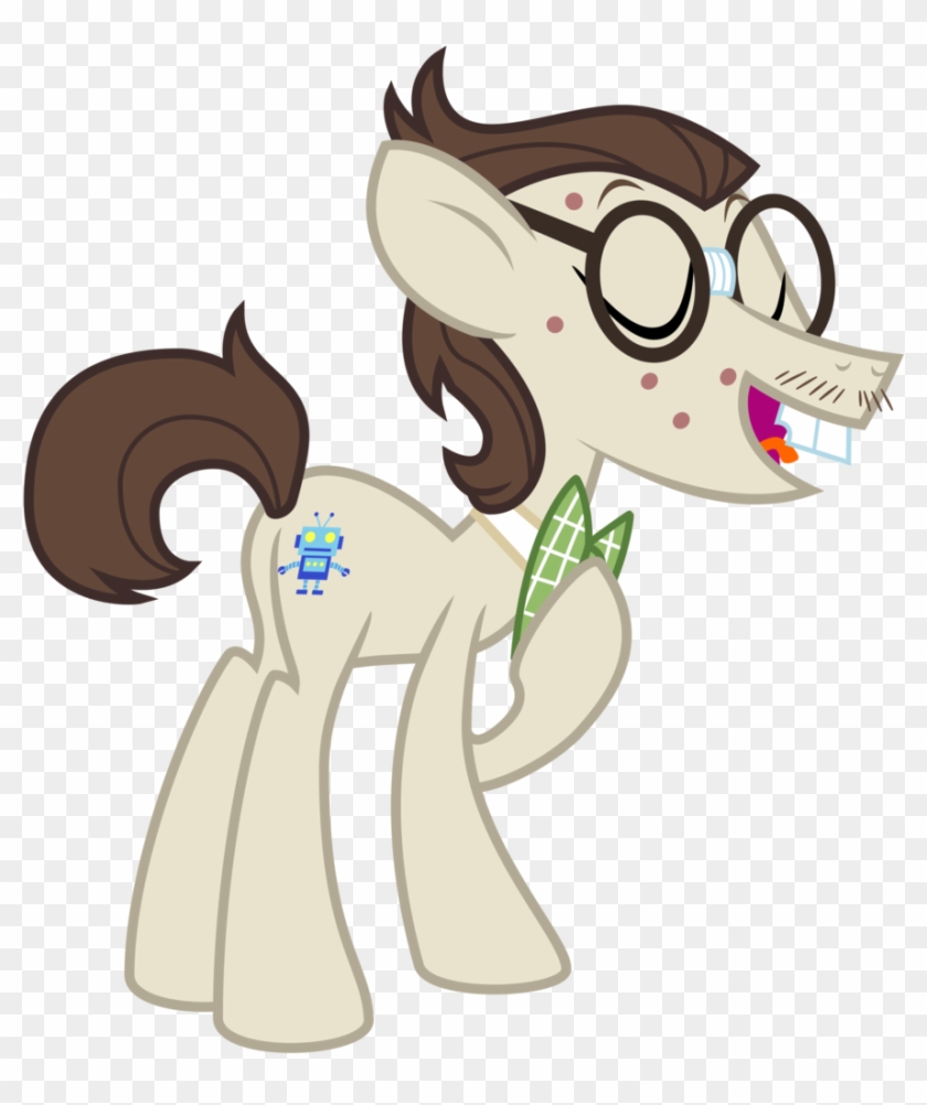 Cheezedoodle96, Bowtie, Buck Teeth, Earth Pony, Eyes - My Little Pony Nerd Clipart #2054369