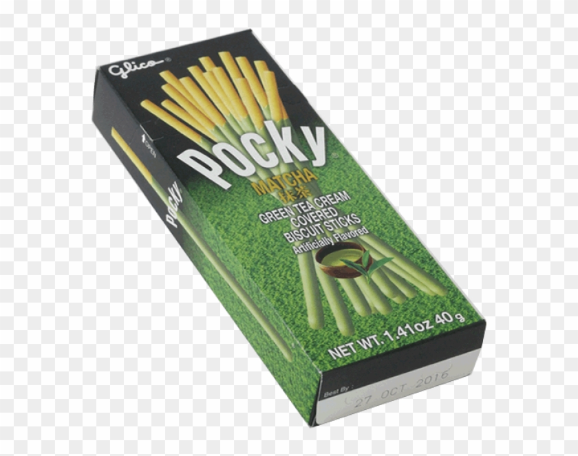 Glico Pocky Green Tea Cream Coated Biscuit Sticks , Clipart