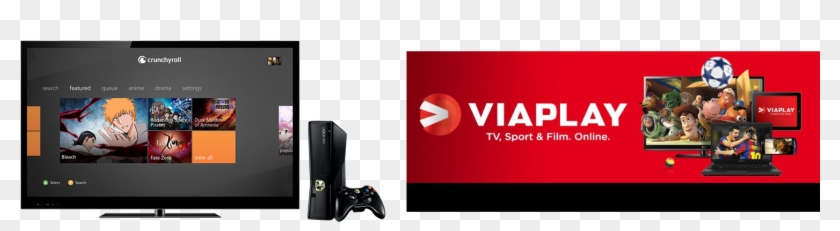 Two New Entertainment Apps, Crunchyroll And Viaplay - Xbox 360 Clipart