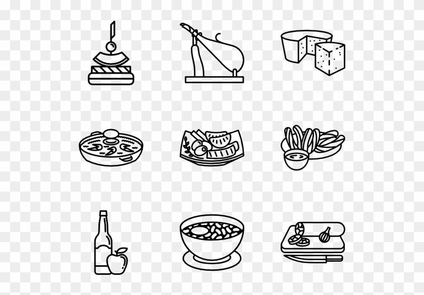 Icons Free Spanish - เบ เก อ รี่ ลาย เส้น Clipart