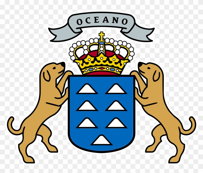 Coat Of Arms Of The Canary Islands - Canary Islands Coat Of Arms Clipart