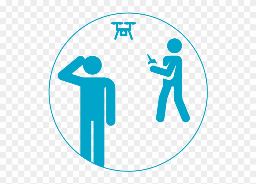 Icon Drone Race Blue - Circle Clipart