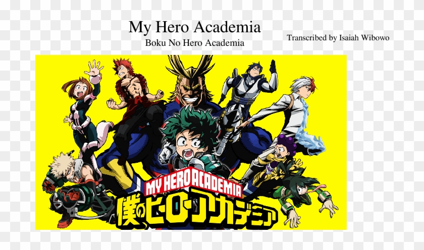 My Hero Academia Sheet Music For Violin, Trumpet, French - Học Viện Siêu Anh Hùng Clipart
