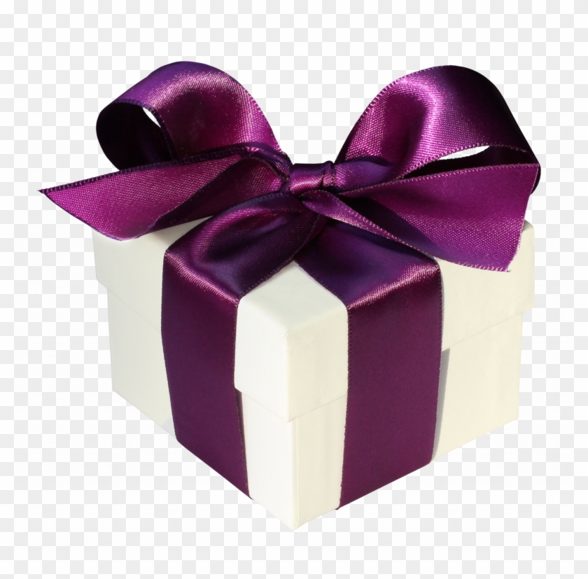 Peridot And Pearl Snowdrop Pendant - Purple Wrapped Gift Transparent Clipart