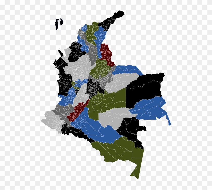Departments Of Colombia With Municipalities - Colombia Png Clipart