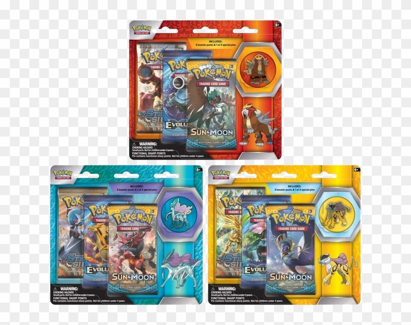 Pokemon Collector's Pin 3-pack Blister Beasts Clipart #2056610