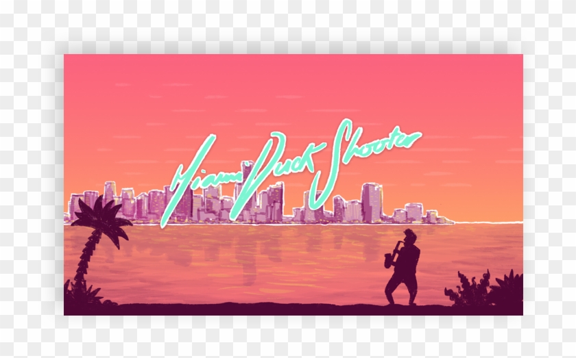 Miami Duck Shooter - Graphic Design Clipart #2056939