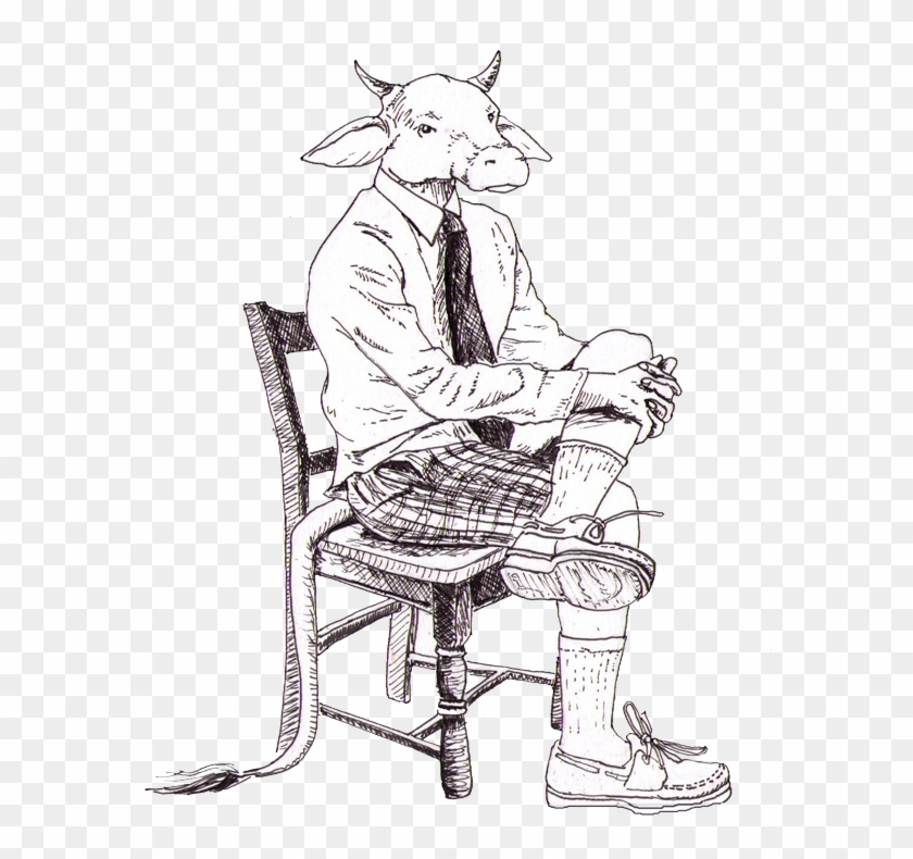 Minotaur Sitting Clipart #2057426