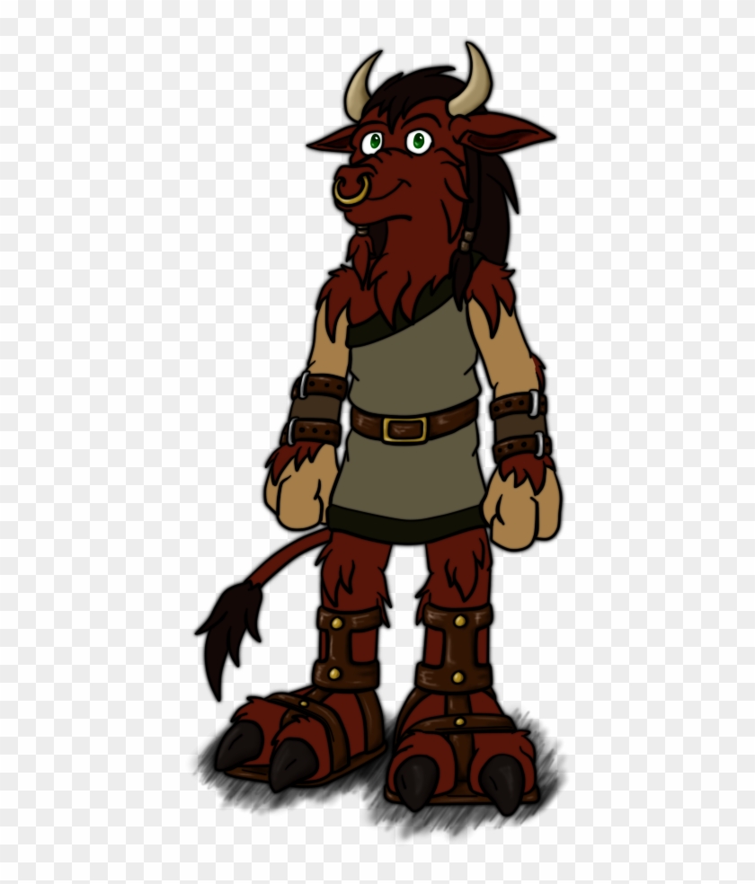 Minotaur Golem Moradin - Cartoon Clipart