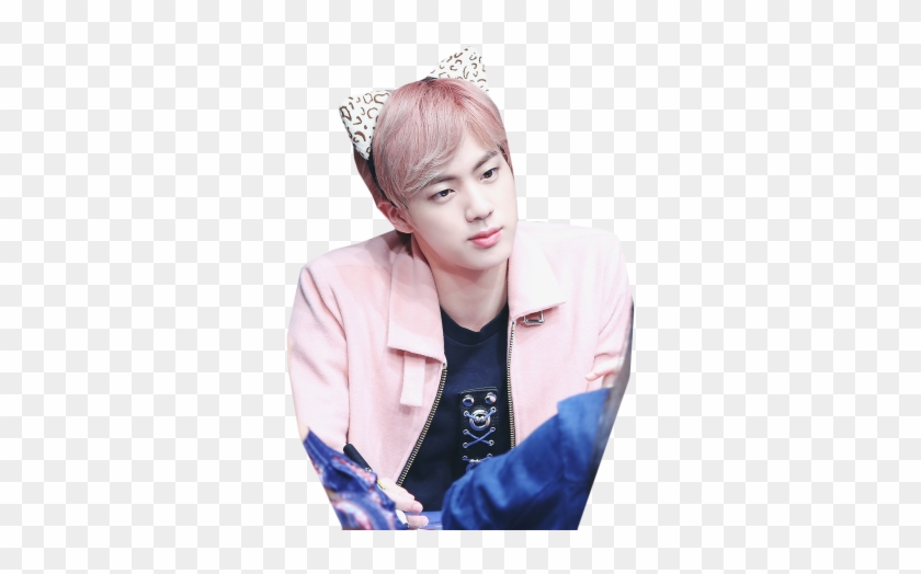 #bts Jin #bts Jin Spring Day #bts Розовая Принцесска - Bts Con Orejitas Clipart #2057952