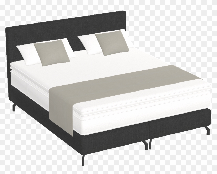 King Boxspring Bed - Bed Frame Clipart #2057959