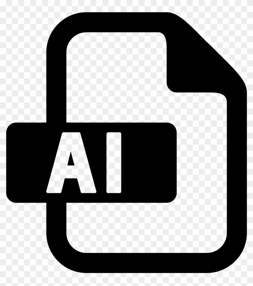 Illustrator Icon Png - Ai Icon Black Png Clipart #2058062