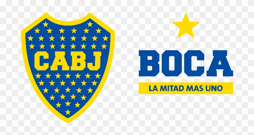Boca Logo La Mitad Más Uno - Boca Juniors Clipart