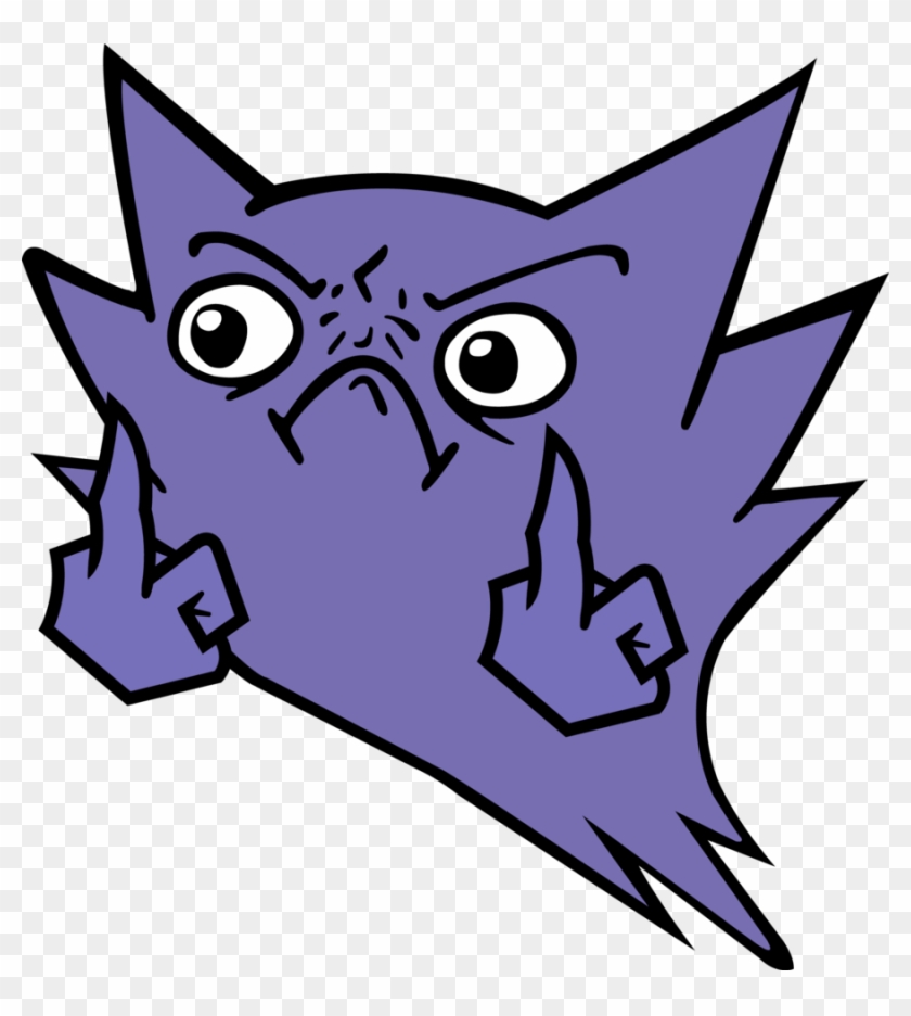 151kib, 900x961, Mean Look Haunter By Idarns-d5dvscl - Haunter Pokemon Funny Clipart #2058207