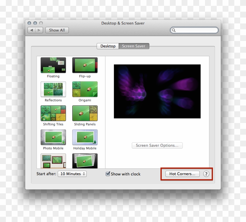 Hot Corners - Alien Screensaver Mac Clipart #2058236