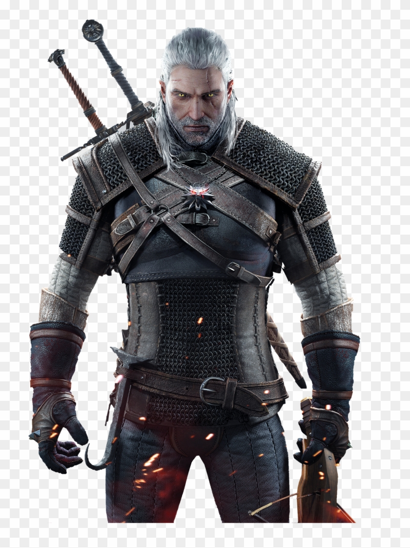 Geralt Witcher 3 Art Clipart