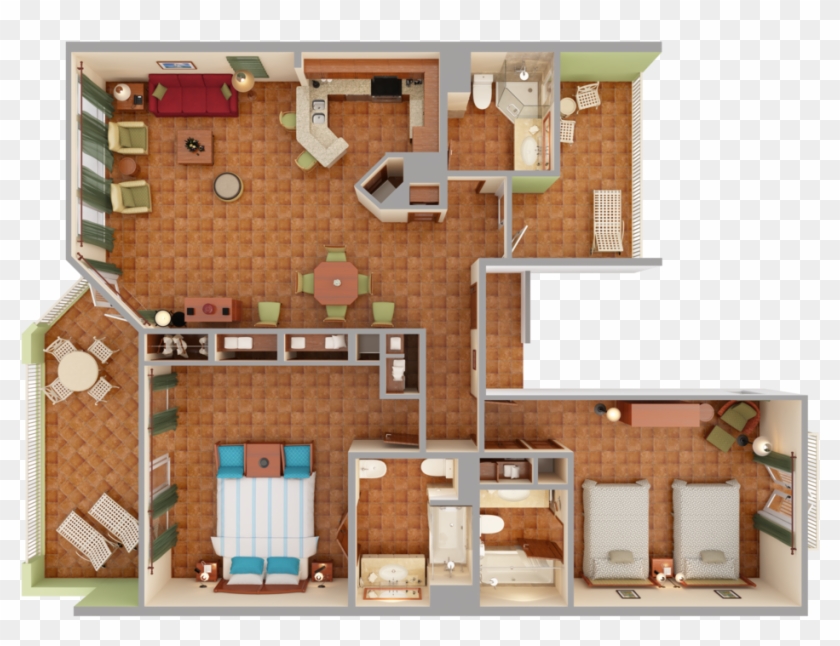 0 Png - Top Down Floor Plan Clipart