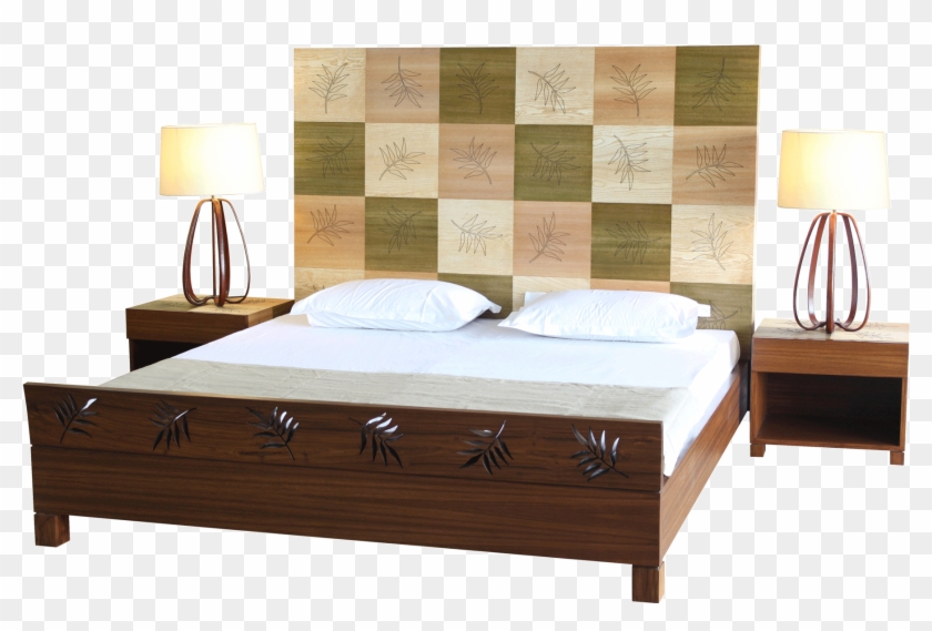 Flying Leaves Double Bed Clipart