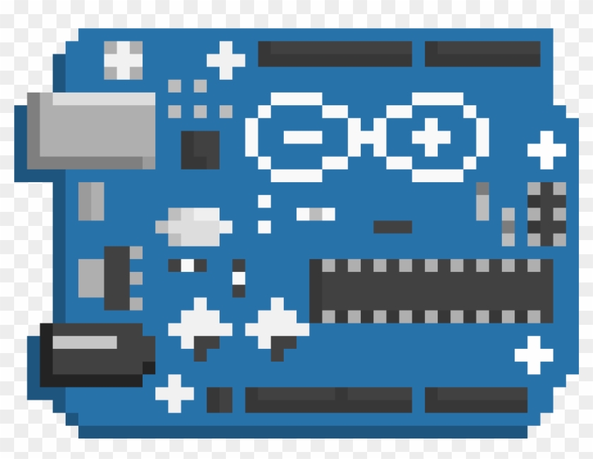 Arduino Uno - Arduino Pixel Art Clipart #2058605