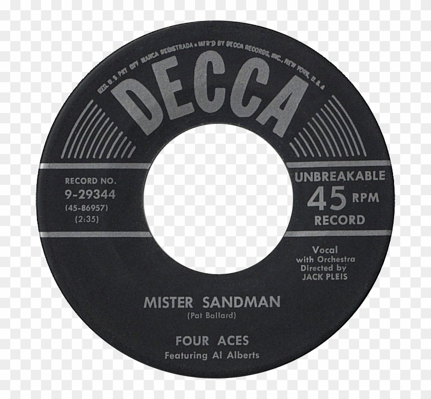 Mister Sandman By The Four Aces Featuring Al Alberts Clipart #2058962